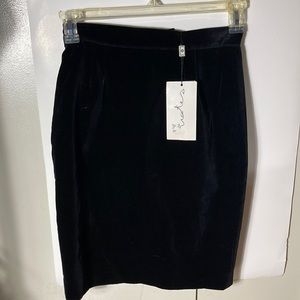Gonna Vellluto Velvet Skirt NWT